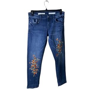Anthropologie Pilcro and the Letterpress Jeans Women 28 Boyfriend Skinny Stretch